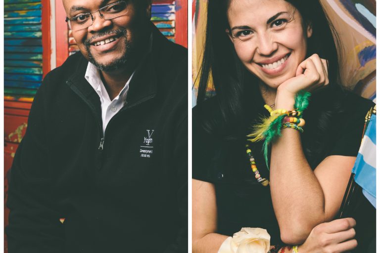 Darryl Bego (L) of YDI and Sil Ganzo (R) of ourBRIDGE