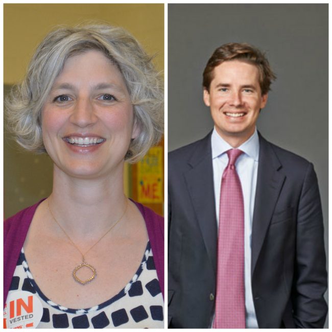 Jennifer Davis-Martin and David Webb, SVP Charlotte Board members